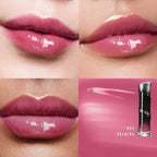 LUNARA FROST 3D LIP GLOSS - Plumping High-Shine Gloss with Hyaluronic Acid | Non-Sticky Glassy Finish | Cooling Sensation | 24H Hydration | Instant Volume Effect (03 SELMIRA)