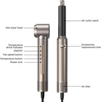 Hair Dryer Brush,Blow Dryer Brush with Attachments,110000 RPM Curly Twist 6 in 1 Air Style, Professional Ionic Hair Styling Tool, Left & Right Air Curler, Volumizer