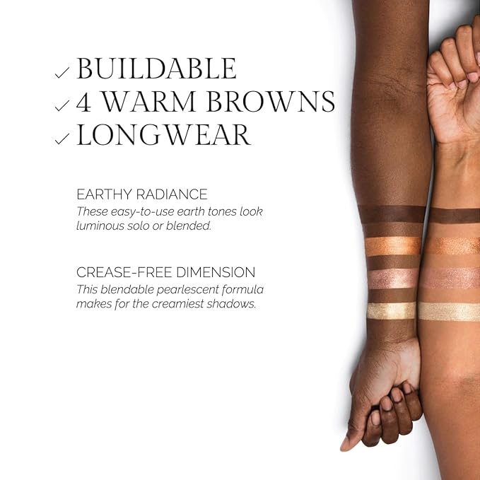 OFIR Quadratic Eyeshadow Palette | Intensely Pigmented and Non-Creasing | Matte & Shimmer Shades | Eye Shadow Palette Makeup with Mirror, Compact for Travel, 4.4g | High Desert - Warm Earthy Browns