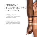 OFIR Quadratic Eyeshadow Palette | Intensely Pigmented and Non-Creasing | Matte & Shimmer Shades | Eye Shadow Palette Makeup with Mirror, Compact for Travel, 4.4g | High Desert - Warm Earthy Browns