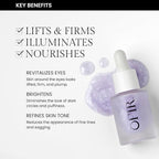 OFIR Bloom Serum Illuminating Gel | Under Eye Brightener Dark Circles Treatment | Lifting Formula With Hyaluronic Acid | Vegan Cruelty Paraben Free Skincare | Hydrating Moisturizer | Lilac 1 Fl Oz