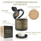 VOLLUCK Root Touch up Powder, Instant Hairline Powder for Thinning Areas and Gray Hair Coverage, Natural and Non-greasy Root Cover up for Women and Men (Blonde, 0.35 Ounce)