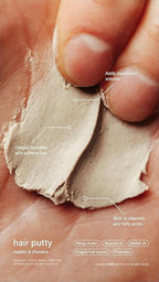 Jack Henry Hair Putty – Natural Matte Finish Styling Paste for Men – Medium Hold, Lightweight, Non-Greasy – With Mango Butter & Broccoli Seed Oil for Nourishment – 1.7 oz