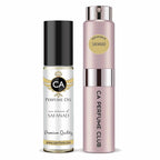 CA Perfume Duo Impression of Safanad For Women Perfume Layering Set Long Lasting Travel Size EDP + Body Oil Roll-On Bottle 0.27 Fl Oz+0.33 Fl Oz