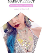 MEICOLY Red Face Glitter,Halloween Hair Glitter Gel,Stocking Stuffers for Christmas,Sparkling Glitter Face Paint,Festival Rave Accessories Glitter Makeup,Mermaid Body Glitter Gel for Women Kids