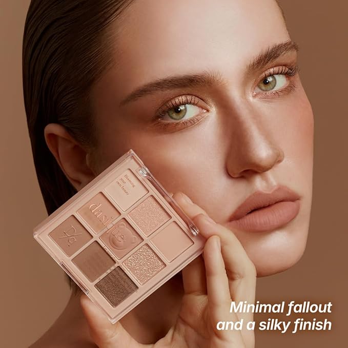 dasique Shadow Palette #28 Brown Bear l 9 Pigmented Eyeshadows Blendable Natural Look l Korean Makeup l Eye shadow palette l Long Lasting Naturing Looking