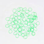 3200 Pcs Elastic Rubber Bands Small Hair Ties Hair Rubber Mini Hair Bands Hair Elastics Tiny Soft Holder Ponytails for Girls (Green)
