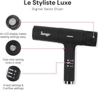 L'ANGE HAIR Le Styliste Luxe Digital Luxury Hair Dryer | Quiet Brushless Blow Dryer with Diffuser | Hairdryer with 4 Heat & 2 Speed Settings | Negative Ion Technology | Best Hair Dryer for Blowouts