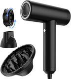 Professional High Speed Ionic Hair Dryer | Ultra-Fast Drying | Low Noise | 110000 RPM |Metal Body |Household Travel| Compact Blow Dryer with Magnetic Diffuser for Faster Drying All Hair Types