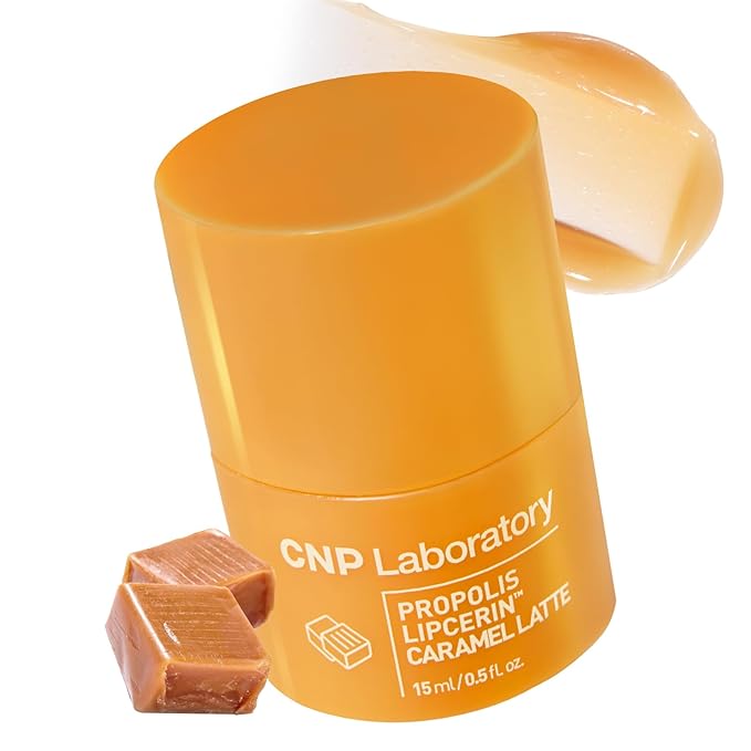 CNP Café Lip Butter - Propolis Lipcerin™ 06 Caramel Latte, Hydrating Overnight Manuka Lip Balm & Mask, 12hr Long-lasting Moisture, Stocking Stuffers, Gifts for Women, 0.5 fl.oz.
