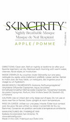 Nightly Breathable Masque - Apple, Grapeseed Oil and Vitamin E, Anti-Aging, Reduce Pore Size and Wrinkles, Hydrating and Nourishing, Radiant and Brightened Complexion