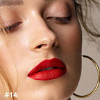 Kaely 2-in-1 Ruby Red Lip Liner & Lipstick Set Kit for Women, Matte Lips Kit with Lip Liner Lip Stains Long Lasting Waterproof 24 Hour Lipstick and Lip Liners Combo Lipliners Pencil Set 14