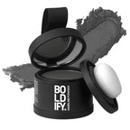 BOLDIFY Hairline Powder - Root Touch Up Hair Color for Gray Coverage - Bald Spot Concealing Hair Powder for Women & Men - 24-Hour Stain-Proof - Dark Gray