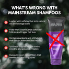 PRIMALS Hair Strengthening Shampoo - Caffiene, Biotin, Raw Honey, Rosemary Oil - Anti Hair Thinning - Natural Ingredients - Zero Artificial Fragrances, Sulfates, Parabens, or Dyes - 13.5 Fl Oz