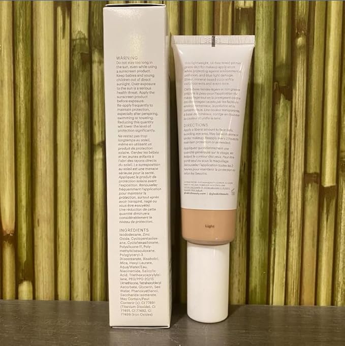 Glo Skin Beauty Oil-Free Tinted Primer SPF 30 - Mineral Makeup for Face, 4-in-1 Foundation Primer, Sheer Coverage, Skincare & Sunscreen With Broad Spectrum UVA/UVB Protection (Medium), 1.7 Fl Oz