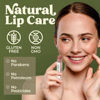 Earth's Daughter Tinted Lip Balm 4 Pack Stocking Stuffers of Assorted Colors - Beeswax, Coconut Oil, Cocoa Butter, Vitamin E - Moisturize and Beautify - Paraben Free