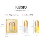 KISSIO Lip Plumper,2 PCS Natural Lip Plumper,Plumping Lips Serum,Plumping Lips Balm,Hydrated,Plump Day and Night,11ml
