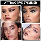 Kaely 4Pcs Black White Dark Blue Red Gel Eyeliner Pencil,Waterproof Smudge Proof Eye Liner,Clown Goth Halloween Makeup,Eye Black Face Paint Lipstick Crayon,Color Colorful Eyeliner Eyeshadow Stick