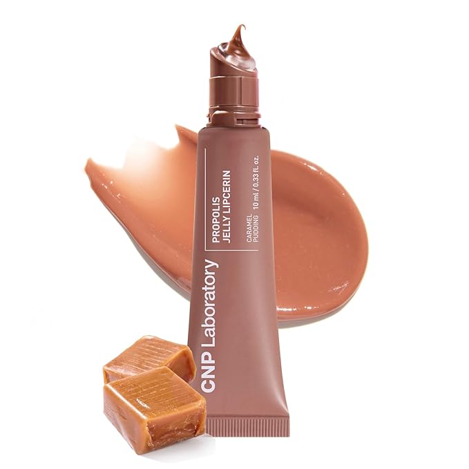 CNP Propolis Jelly Tinted Lipcerin™ - 03 Caramel Pudding, Hydrating Lip Balm & Gloss with Manuka Honey + Hyaluronic Acid, Stocking Stuffers, Gifts for Women, 0.3 fl.oz.