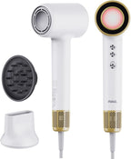 Professional Bi-Ionic Hair Dryer- mera Classic -Fast Drying Salon Results Blowdryer w/Magnetic Diffuser & Concentrator for Women, One Button Safe Mode for Cooling, cUL Certified, Lightweight, Travel