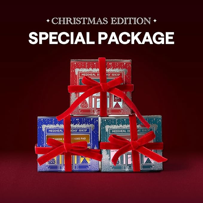 MEDIHEAL Toner Pads [Madecassoside] Blemish Care - Holiday Gift Edition - Centella Asiatica to Improve Uneven Skin Tone - Vegan Hypoallergenic Face Gauze (100 Count)