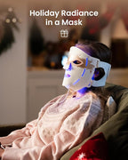 RENPHO Red Light Therapy Mask for Face 2026, Anniversary Christmas Gifts for Women Mom Wife, 324 LEDs Full Face Coverage & 3 Light Modes, Cordless LED Red Light Therapy Face Mask for Home Use & Travel