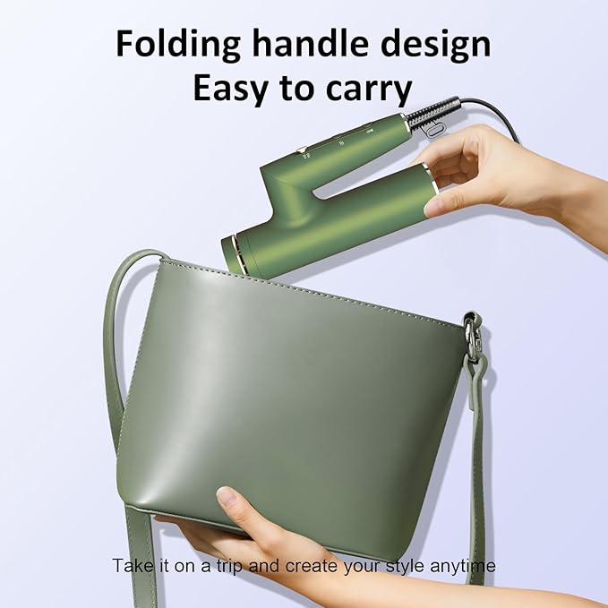 High Speed Plasma Ion Hair Dryer with Diffuser, Professional Blow Dryer 130000 RPM Brushless Motor for Fast Drying,1500W 3Temps/3Speeds Thermo-Control Lightweight Hairdryer for Women Home Travel Salon