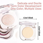 Nude Beige Single Matte Eyeshadow Makeup, Neutral Powde Eye Shadow for Women, Smoky Beige Matte Singles Eyeshadow Palette Pigmented Waterproof,sombras para ojos, Girls Christmas Eyeshadows Gift