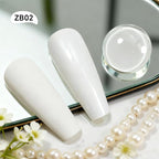 18ml White Nail Polish Large Volume Quick Drying Nail Polish, Fast Drying and Long Lasting Color Nail Art DIY Home Manicure Gift for Women