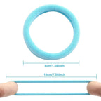 100 Pcs Thick Seamless Spring Hair Ties, Ponytail Holders Hair Accessories No Damage for Thick Hair Christmas Gift(Spring Colors)