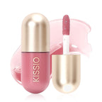 KISSIO Lip Plumper,Color Lip Plumper Gloss,Lip Enhancer,Plant Extracts Plumping Lip Serum,Moisturizing Lip Gloss for Fuller Lips and Hydrated Beauty Lips 5.5ml (02 Fig tea)
