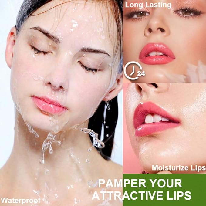 BINGBRUSH Aloe Vera Color Changing Lipstick Queen,Long Lasting Lip Care Nutritious Plumper Lip Balm Moisturizer Magic PH Temperature Color Change Lip Gloss Makeup Set for Women