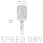 Paddle Hair Brush for Women-Detangling Cushion Brush with Soft Ball-Tip Bristles,Anti-Static Wide Brush for Wet Dry Hair,Smooth Comfortable Scalp Care