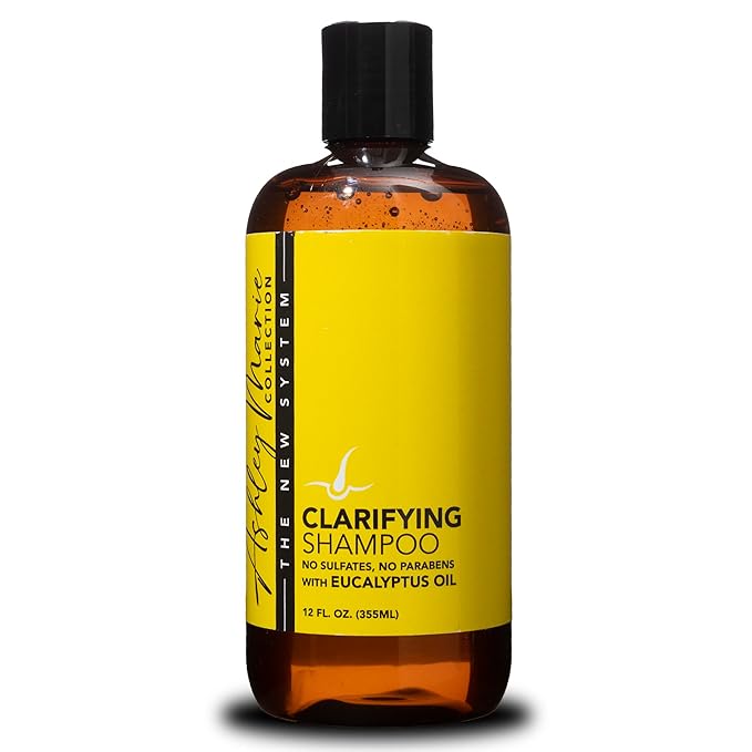 The Hair Diagram - Ashley Marie Clarifying Shampoo - Nourishing Natural Cleansing Formula For Hair & Scalp - Eucalyptus Oil Shampoo - Refreshing Aroma - Color Safe - Paraben & Sulfate Free - 12oz