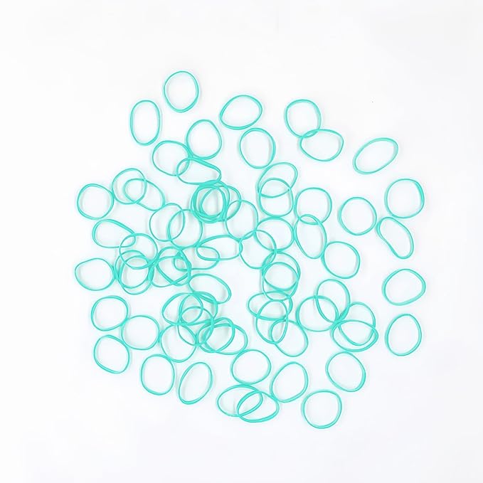 3200 Pcs Elastic Rubber Bands Small Hair Ties Hair Rubber Mini Hair Bands Hair Elastics Tiny Soft Holder Ponytails for Girls (Spring Green)