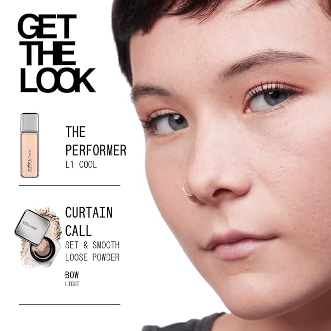 about-face THE PERFORMER Skin-Focused Foundation L1Cool – Medium Coverage, Long-Wear, Breathable & Buildable Base – Clean, Vegan, Hydrating Formula with Blue Agave & Chlorella – 1.08oz