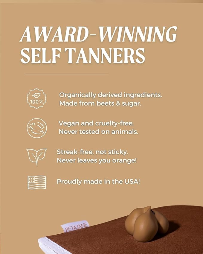 PETAJANE Dark Tanning Mousse, 7 Fl Oz, Pack of 2