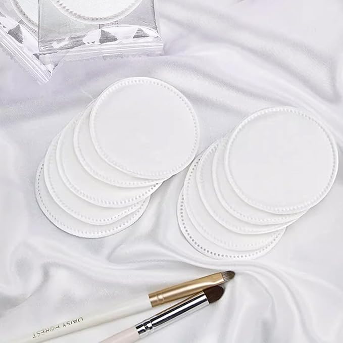 200 Cotton Pads, Individually Wrapped Cotton Rounds Travel Size, Makeup Remover Pads for Eye, Nail Polish, Face Cleansing Pads Hotel Amenities
