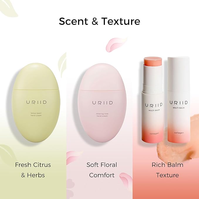 3-in-1 Winter Hand & Multi Care Bundle – Lemon & Rose Hand Creams with Collagen Balm, Gifting Bundle