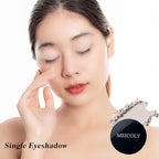 MEICOLY Macaron Gray Grey Single Eyeshadow with Mirror,Matte Eye Shadow for Halloween Makeup,Pressed Powder Eyeshadow,Matte Shade Eyelid Color Eye Makeup for,High Pigment,Long Wear,Waterproof