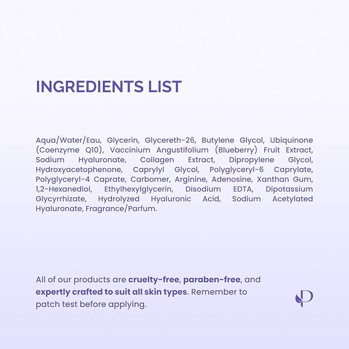 PLANTIFIQUE Facial Sheet Mask Collagen Boost 5 Pack – Anti-Aging & Firming Face Mask Sheets with Collagen, Coenzyme Q10 & Blueberries – Korean Skincare for a Smooth, Revitalized Look