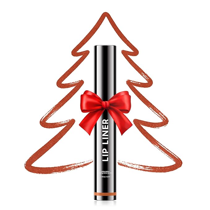 OETUIOW Lip Stain Peel Off, Lip Liner Moisturizing Long-Lasting & Waterproof, Transfer Proof & Plumping, Non-Stick Cup, Cocoa Color