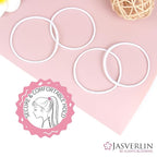 2mm White Hair Elastics Ties, Thin Ponytail Holders for Women Girls Kids, No Pull No Damage Slip Rubber Bands Fine to Medium Hair Accessories 80 Pcs