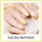16.5ml Lemon Yellow Nail Polish Large Volume Quick Drying Nail Polish, Fast Drying and Long Lasting Color Nail Art DIY Home Manicure Gift for Women