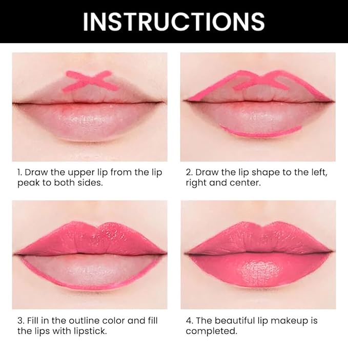 evpct 1Pcs Mauve Warm Pink Shine Lip Liner and Lipstick Combo Set Kit for Women, Moisturizing Glossy Tinted Lip Stick Balm, Sheer Shine Juicy Finish, Lightweight Hydrating Formula Lip Care 43#