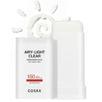 COSRX Airy-Light Clear Sunscreen Stick with Vitamin E & C SPF 50, 0.67 oz, 19g, Lightweight, Travel Essentials, Summer Essentials, Korean Skin Care, Korean Matte Sunscreen for Face, Stocking Stuffers