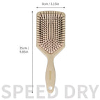 Paddle Hair Brush for Women-Detangling Cushion Brush with Soft Ball-Tip Bristles,Anti-Static Wide Brush for Wet Dry Hair,Smooth Comfortable Scalp Care