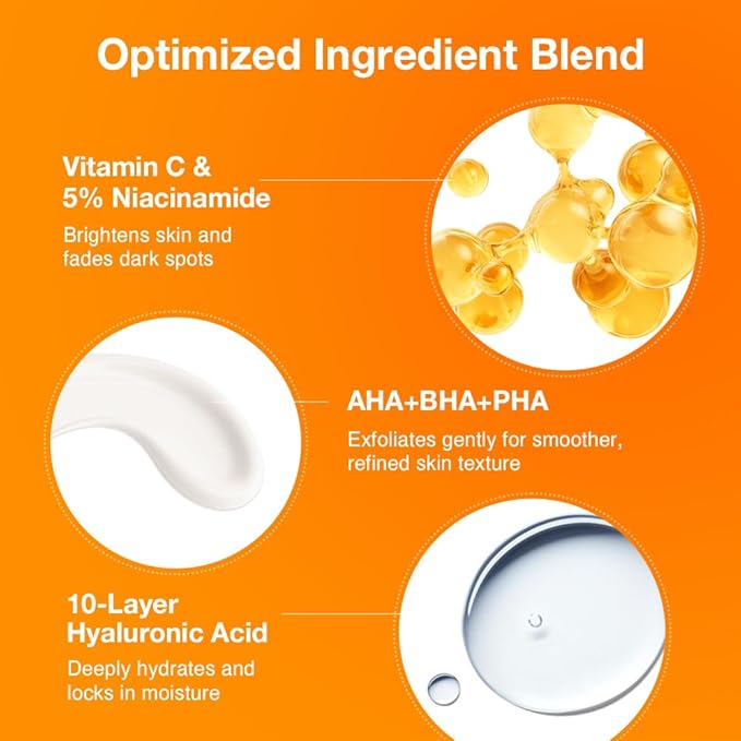 NIGHTINGALE C-TONING VITAMIN C SERUM For Face,Anti Aging and Skin Brightening with Vitamin C,Niacinamide, Hyaluronic Acid,Vitamin E,Adenosine,Reduces dark Spots, uneven skin Tone, 1.69fl.oz(50ml)