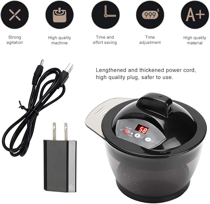 Electric Mixer, Electric Blender, Hair Coloring Dyeing Mixer Kit with Scales for Home Hair Salon