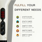 MEGAWISE Hair Straightener Brush Series (Pearl White)